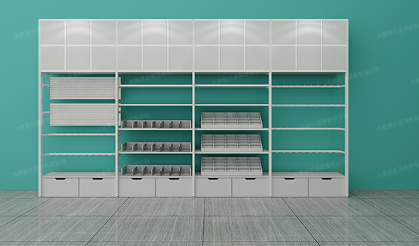 精品店諾米靠墻背柜，多種配件自由搭配