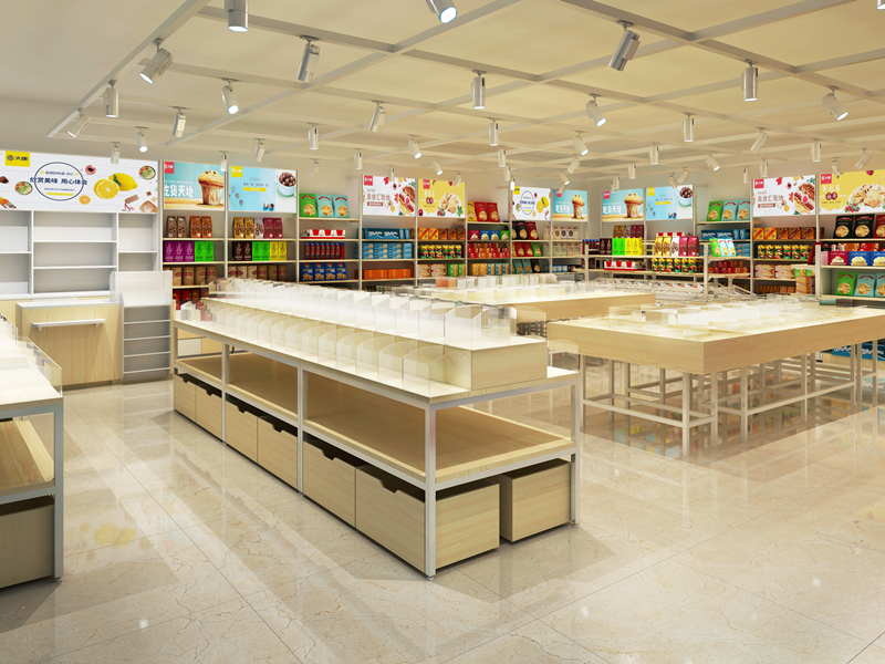 北海零食陳列架定制,零食展示柜定制,零食展架定制