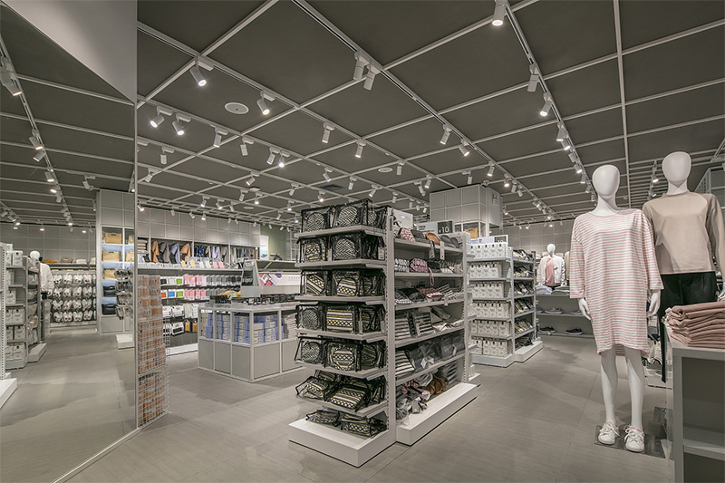 西寧諾米北歐風格飾品店展廳效果圖灰白貨架