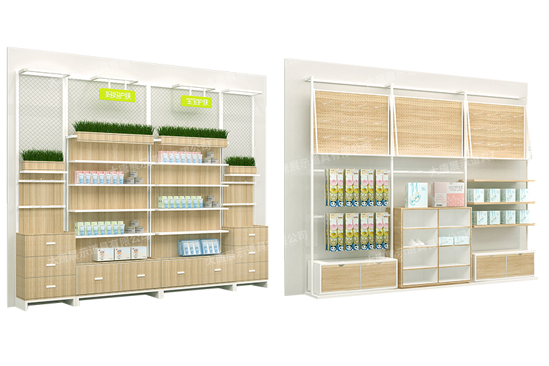 沈陽母嬰店貨架，母嬰奶粉貨架，奶粉陳列架，母嬰整店輸出，大唐展示貨架