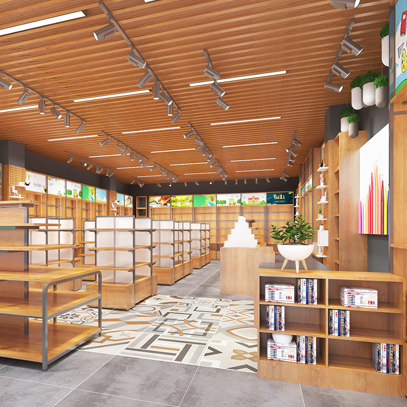 曲靖文具店貨架