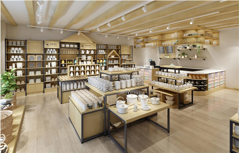 呼倫貝爾家居百貨店貨架擺放的三種布局方式