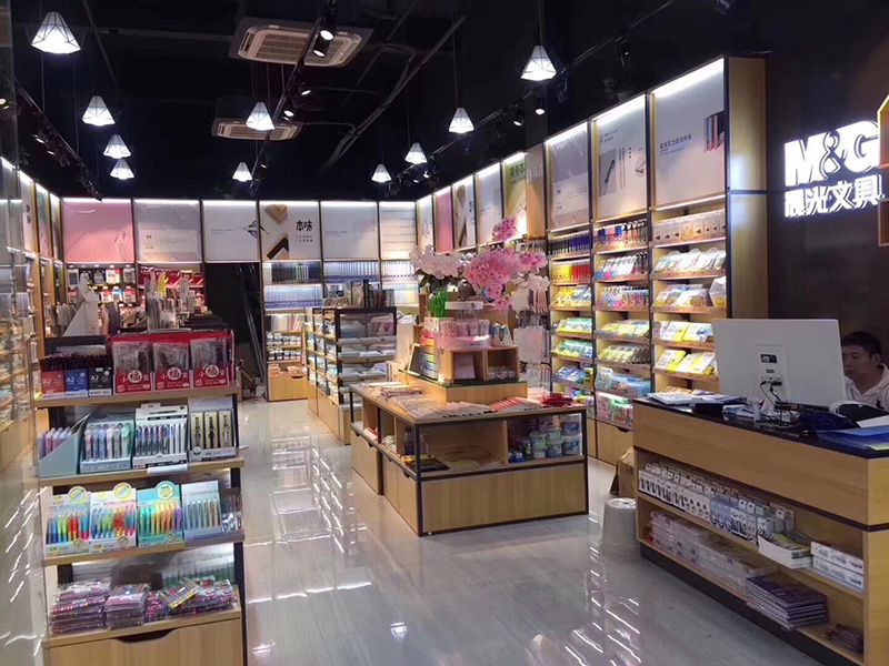 隴南文體店貨架展示架,鋼木展示架,雙面展示架,廣州大唐貨架