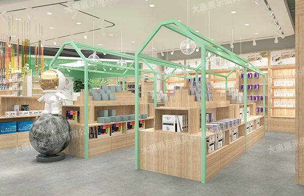 海珠一家文具店貨架怎么抓住設計要點