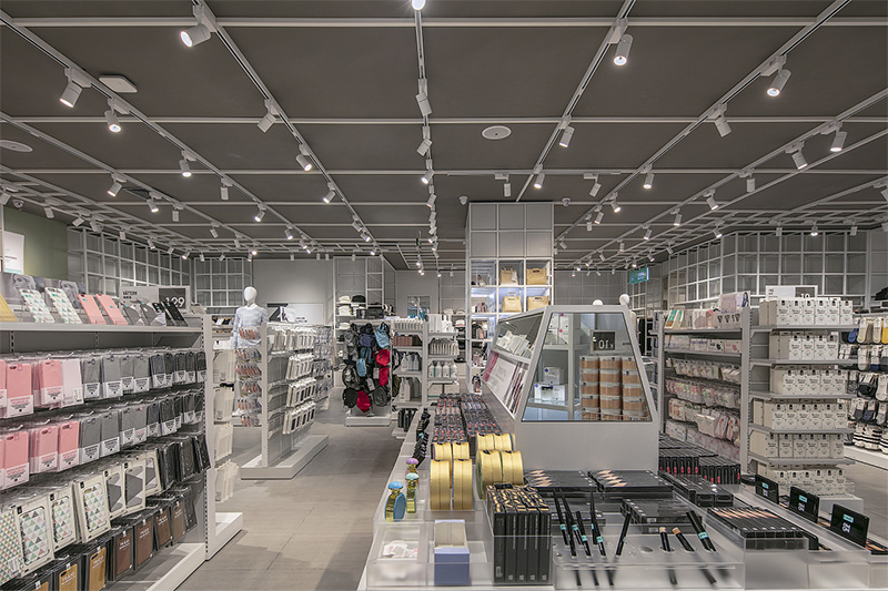 保定諾米北歐風格飾品店展廳效果圖灰白貨架