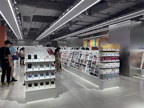 浙江大唐展示彩妝系列貨架陳列架案例視頻展示