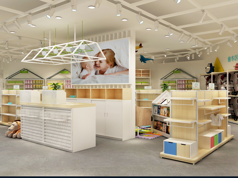 保定母嬰貨架廠家,母嬰展示架廠家,母嬰陳列架定制