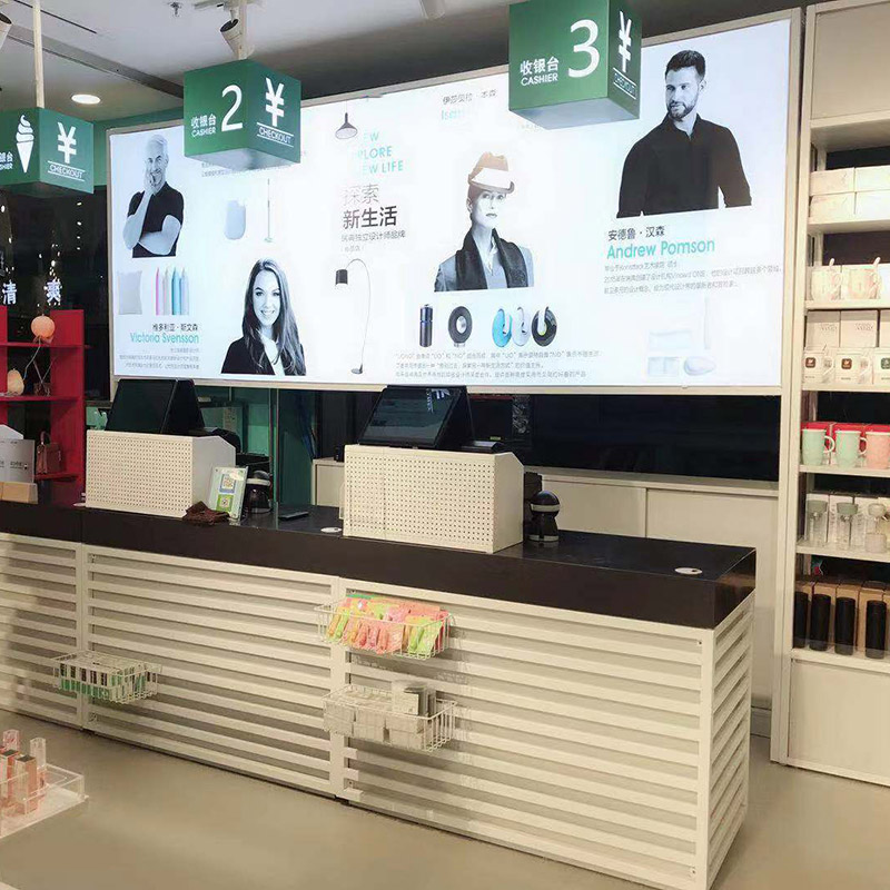 簡約現(xiàn)代nome諾米背景柜超市收銀臺(tái)便利店母嬰店小型柜臺(tái)