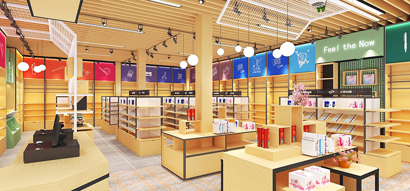 阜陽文體店貨架,文具店陳列架,定制文具店展示架廠家