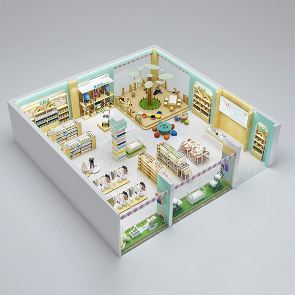 泰安母嬰店貨架定制,定制母嬰店陳列柜,奶粉貨架