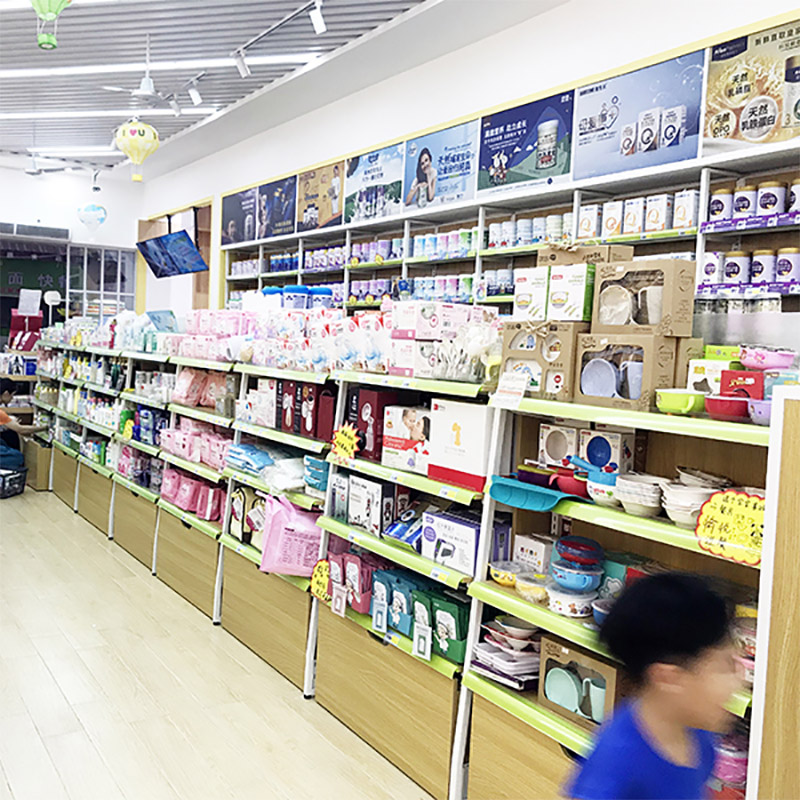 長(zhǎng)沙母嬰用品店陳列架