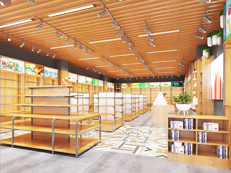 常州定制文具店展示架廠家,文具店陳列架定制,文體店展示柜