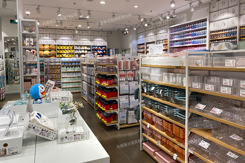 四川名創優品貨架,名創優品貨架定制,定制展示柜,展示貨架