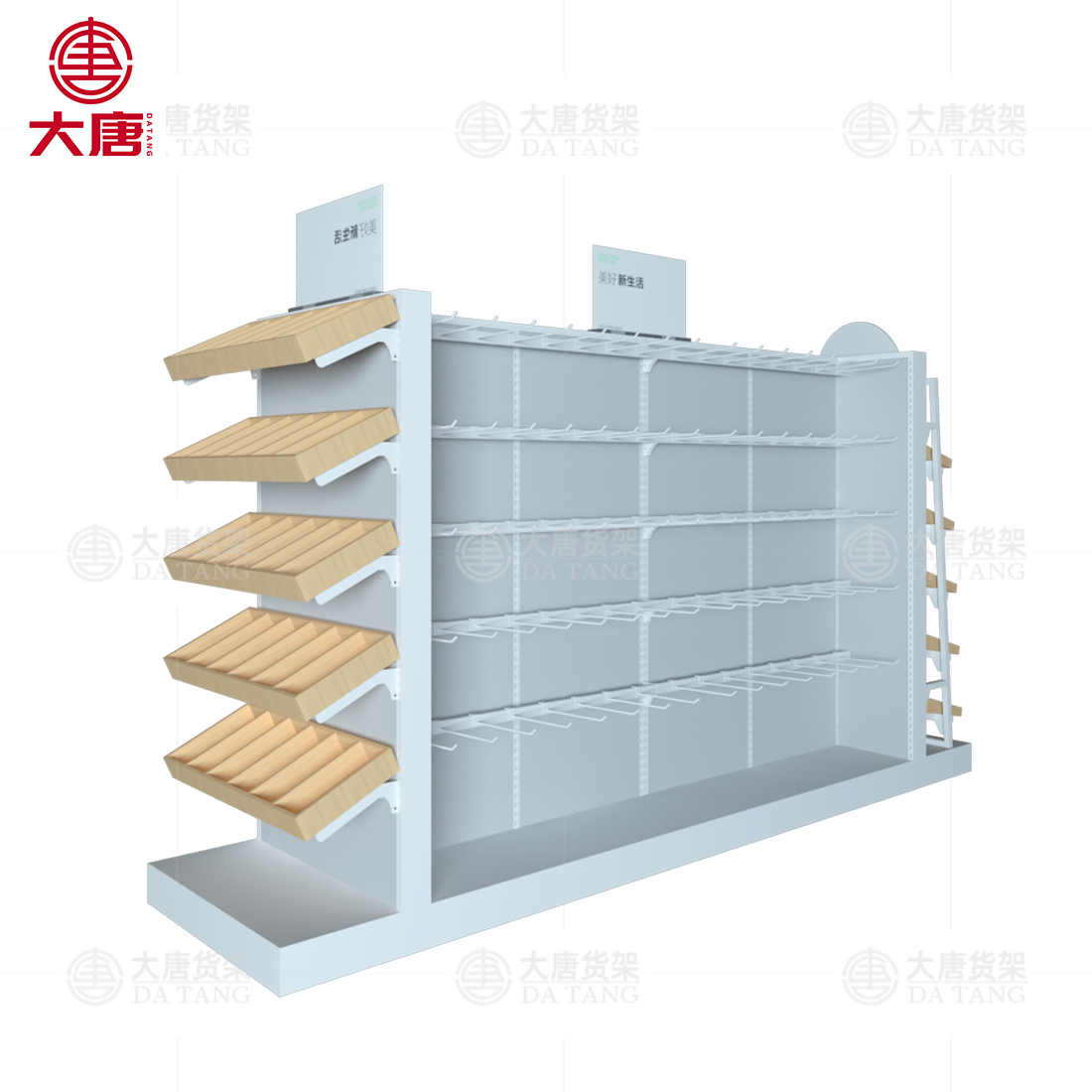 蘿崗精品貨架,精品貨架展示柜,中島展示柜,大唐貨架廠家