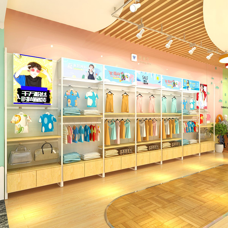 自貢廣州孕嬰店陳列架,母嬰貨架定做,母嬰用品店貨架,大唐陳列架