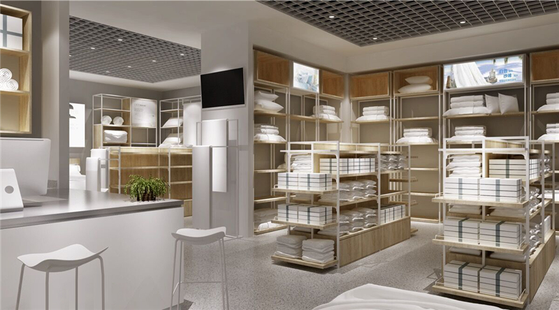 合肥三元店貨架,精品店展示架,家居百貨貨架