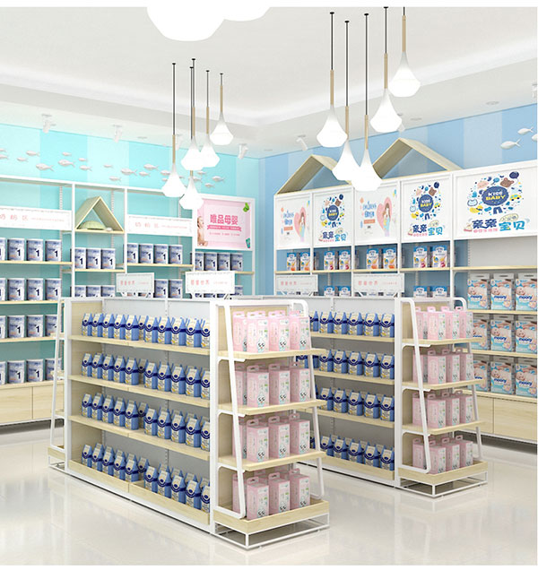 威海奶粉陳列架,紙尿布陳列架,廣州大唐貨架
