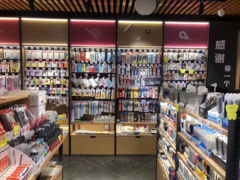 鋼木貨架,晨光貨架,文體店展示架,大唐陳列架